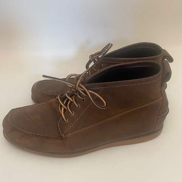 L.L. Bean Jackman Ranger Moc Toe Signature Boots Men’s 13 D Brown Leather main image 8